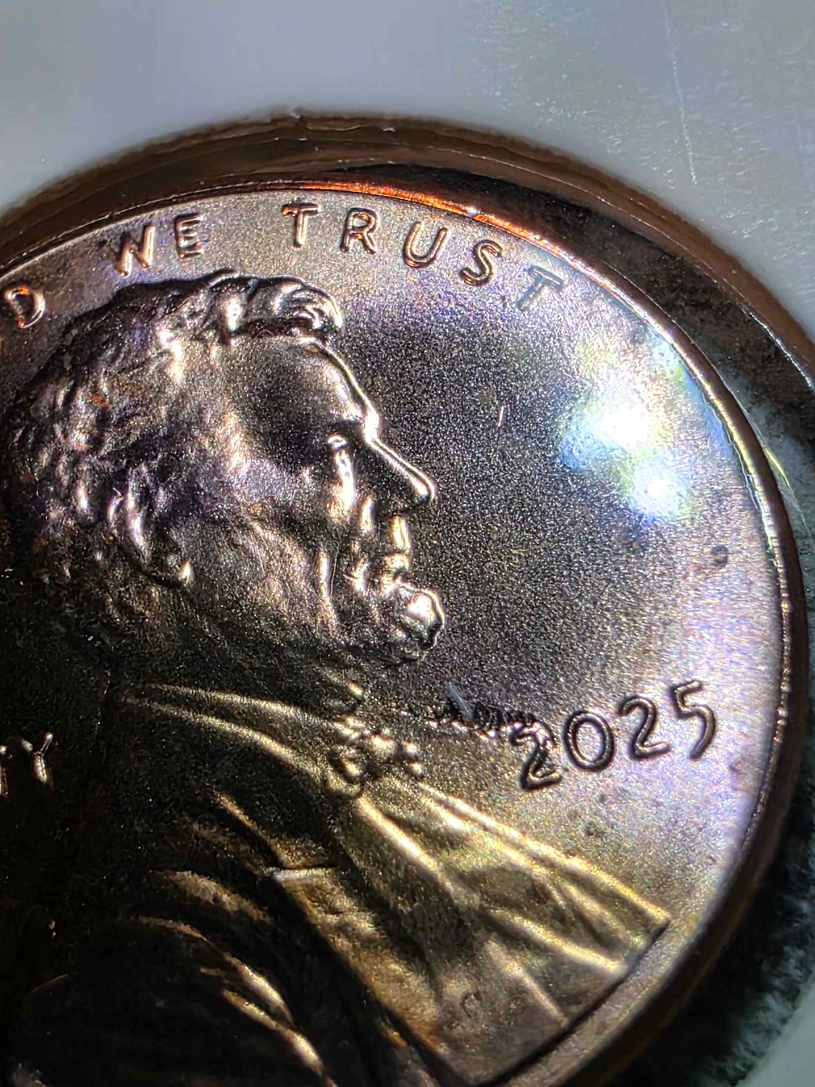 2025-P-Penny-From-New-Roll-With-What-I-Think-Are-Cud-Errors.-I-Have-More-Than-1-Of-These.